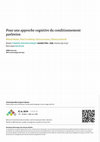 Research paper thumbnail of Pour une approche cognitive du conditionnement pavlovien