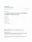 Research paper thumbnail of A continental analysis of ecosystem vulnerability to atmospheric nitrogen deposition