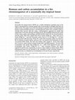 Research paper thumbnail of Biomass and carbon accumulation after experimental thinning in a tropical seasonal forest