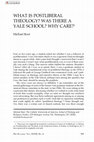 Research paper thumbnail of What is Postliberal Theology? Was there a Yale School? Why Care?