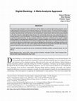 Research paper thumbnail of Digital Banking : A Meta-Analysis Approach