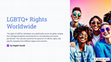 Research paper thumbnail of LGBTQ rights Visual Report (AI-generated)