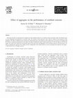 Research paper thumbnail of Effect of aggregate on the performance of confined concrete