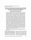 Research paper thumbnail of The Impact of witnessing Domestic Abuse back in childhood, now as young adult survivors: Assessing Depression, Anxiety, Stress, Personality traits and Resilience