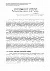 Research paper thumbnail of Le développement territorial Pertinence du concept et de l'action. Texte