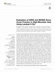 Research paper thumbnail of Evaluation of VIIRS and MODIS Snow Cover Fraction in High-Mountain Asia Using Landsat 8 OLI