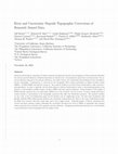 Research paper thumbnail of Error and Uncertainty Degrade Topographic Corrections of Remotely Sensed Data