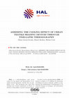 Research paper thumbnail of Assessing the Cooling Effect of Urban Textile Shading Devices Through Time-Lapse Thermography