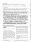 Research paper thumbnail of Evaluating the Uptake of Antiracism Training, Policies, and Practices in Departments of Family Medicine