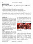 Research paper thumbnail of Variceal Bleeding in Patients with Initation of Sofosbuvir and Ribavirin – Case Reports