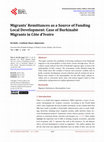 Research paper thumbnail of Migrants’ Remittances as a Source of Funding Local Development: Case of Burkinab&amp;#232; Migrants in C&amp;#244;te d’Ivoire