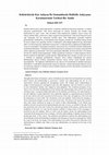 Research paper thumbnail of Köktürklerde Kut Anlayışı İle Osmanlılarda Halifelik Anlayışına Karşılaştırmalı Tarihsel Bir Analiz