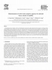 Research paper thumbnail of Determination of solid waste sorption capacity for selected heavy metals in landfills