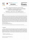 Research paper thumbnail of Meso-scale modelling of mechanical behaviour and damage evolution in normal strength concrete