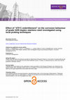 Research paper thumbnail of Effect of “475°C Embrittlement” on the Corrosion Behaviour of Grade 2205 Duplex Stainless Steel Investigated Using Local Probing Techniques