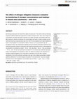 Research paper thumbnail of The effect of nitrogen mitigation measures evaluated by monitoring of nitrogen concentrations and loadings in Danish mini-catchments – 1990–2015