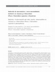 Research paper thumbnail of Inducción de micronúcleos y otras anormalidades nucleares en Astyanax gr. bimaculatus (Pisces: Characidae) expuestas a fenantreno