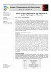 Research paper thumbnail of Effect of foliar application of zinc and boron on quality of pineapple cv. Mauritius