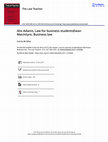 Research paper thumbnail of Alix Adams, Law for business studentsEwan MacIntyre, Business law