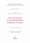 Research paper thumbnail of Call for Papers & Conference Invitation: The Languages of Contemporary Literary Studies I (26–27th September 2024)