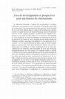 Research paper thumbnail of Axes de développement et prospectives pour une histoire du christianisme, in «Revue théologique de Louvain», LI/4 (2020), pp. 446-467