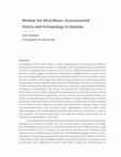 Research paper thumbnail of Haldon and Roosevelt 2021: Whither the Wind Blows: Environmental History and Archaeology in Anatolia