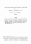 Research paper thumbnail of The Optimal Inflation Rate under Downward Nominal Wage Rigidity Preliminary-Please do not quote!