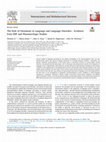 Research paper thumbnail of The Role of Glutamate in Language and Language Disorders - Evidence from ERP and Pharmacologic Studies