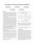 Research paper thumbnail of Accessible near-storage computing with FPGAs