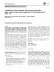 Research paper thumbnail of Combination of transcriptomic and proteomic approaches helps to unravel the protein composition of Chelidonium majus L. milky sap