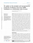 Research paper thumbnail of An update on the anxiolytic and neuroprotective properties of etifoxine: from brain GABA modulation to a whole-body mode of action