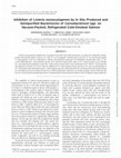 Research paper thumbnail of Inhibition of Listeria monocytogenes by In Situ Produced and Semipurified Bacteriocins of Carnobacterium spp. on Vacuum-Packed, Refrigerated Cold-Smoked Salmon