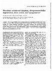 Research paper thumbnail of Hereditary ectodermal dysplasia, olivopontocerebellar degeneration, short stature, and hypogonadism