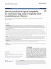 Research paper thumbnail of Electrical analysis of logical complexity: an exploratory eeg study of logically valid/ invalid deducive inference