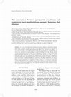 Research paper thumbnail of The association between pre-morbid conditions and respiratory tract manifestations amongst Malaysian Hajj pilgrims