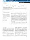 Research paper thumbnail of Dual effects of S‐adenosyl‐methyonine on PC12 cells exposed to the dopaminergic neurotoxin MPP +