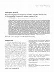 Research paper thumbnail of RESEARCH ARTICLE Reconstructing Temporal Variation in Great Ape and Other Primate Diets: A Methodological Framework for Isotope Analyses in Hair