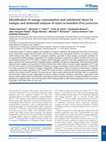 Research paper thumbnail of Identification of energy consumption and nutritional stress by isotopic and elemental analysis of urine in bonobos (Pan paniscus)