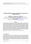 Research paper thumbnail of Foreign Experience and the Development of Educational Tourism in Russia