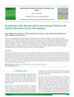 Research paper thumbnail of Peculiarities of the Russian and German Energy Policies in the Field of Alternative Energy Development