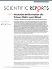 Research paper thumbnail of Nucleation and Formation of a Primary Clot in Insect Blood