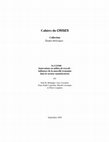 Research paper thumbnail of Cahiers du CRISES