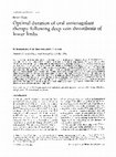 Research paper thumbnail of Optimal Duration of Oral Anticoagulant Therapy: A Randomized Trial Comparing Four Weeks with Three Months of Warfarin in Patients with Proximal Deep Vein Thrombosis