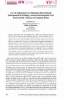 Research paper thumbnail of Use of Adjustment by Minimum Discriminant Information in Linking Constructed‐Response Test Scores in the Absence of Common Items