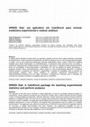 Research paper thumbnail of SPEED Stat: um aplicativo em Calc/Excel para ensinar estatística experimental e realizar análises