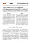 Research paper thumbnail of Production and quality of grafted watermelon in saline soil