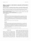 Research paper thumbnail of Effects of cadmium on total phenolic compounds and flavonoids in Euglena gracilis