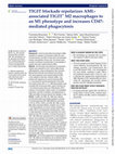 Research paper thumbnail of TIGIT blockade repolarizes AML-associated TIGIT+M2 macrophages to an M1 phenotype and increases CD47-mediated phagocytosis