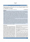 Research paper thumbnail of Characterization of Post-harvest Losses along the Supply Chain of Vegetables in Punjab