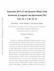 Research paper thumbnail of A systematic DFT+U and Quantum Monte Carlo benchmark of magnetic two-dimensional (2D) CrX$_3$ (X = I, Br, Cl, F)